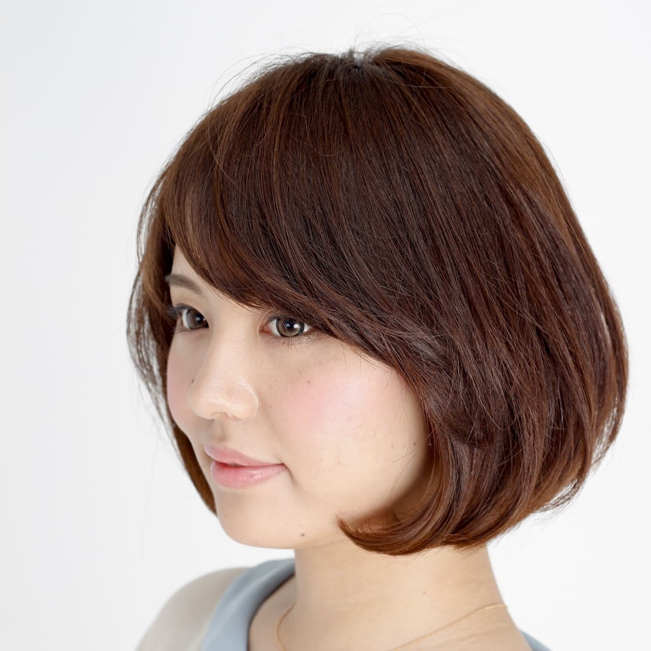 丸みのあるボブ