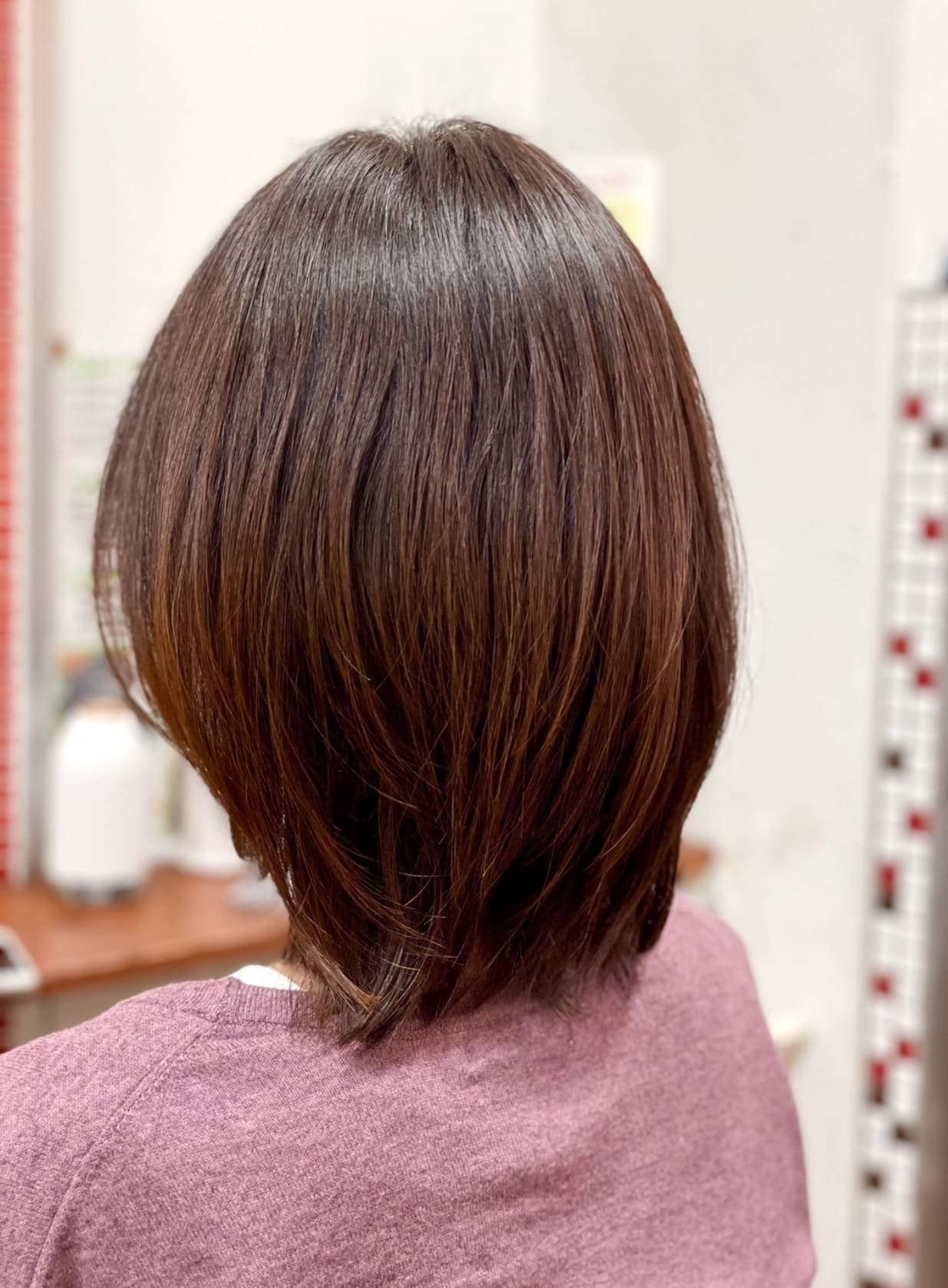 艶々になったヘナの仕上がり写真